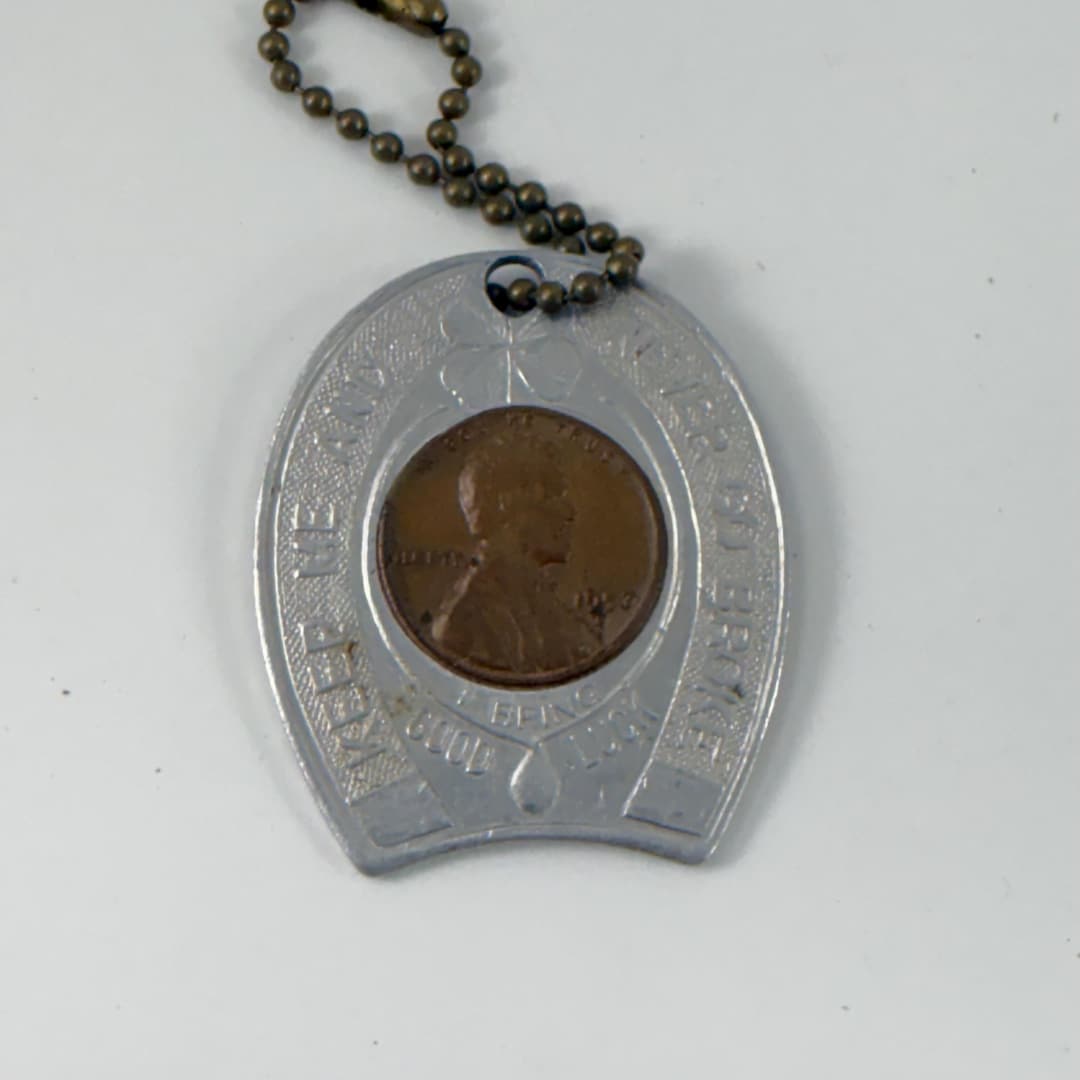 Vintage Encased Penny Good Luck Key Chain Souvenir Washington, DC - Etsy