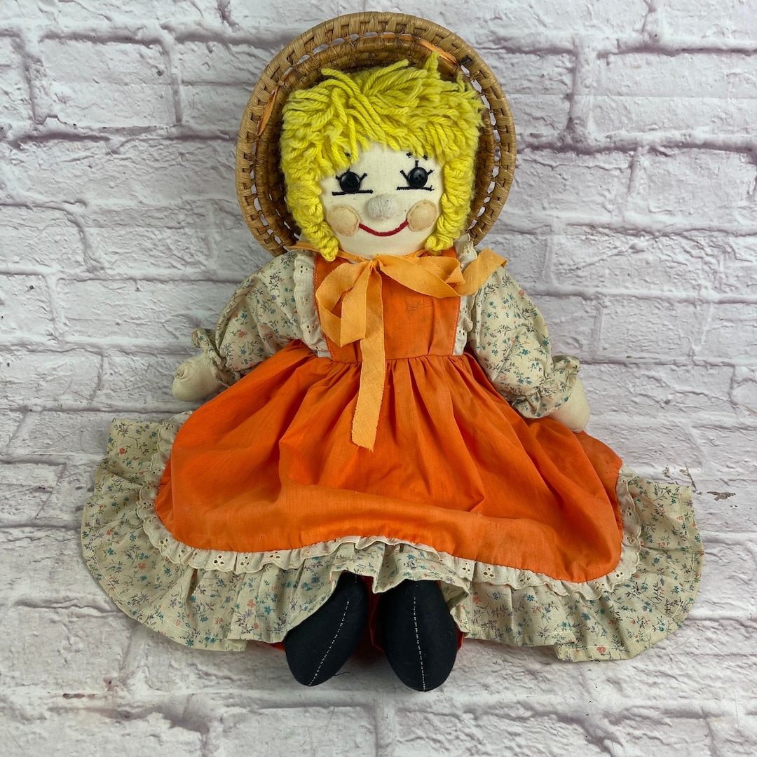 * antique doll ୨୧ ストローハットの ペグドールさん antique doll ୨୧ ストローハットの ペグドールさん アンティーク