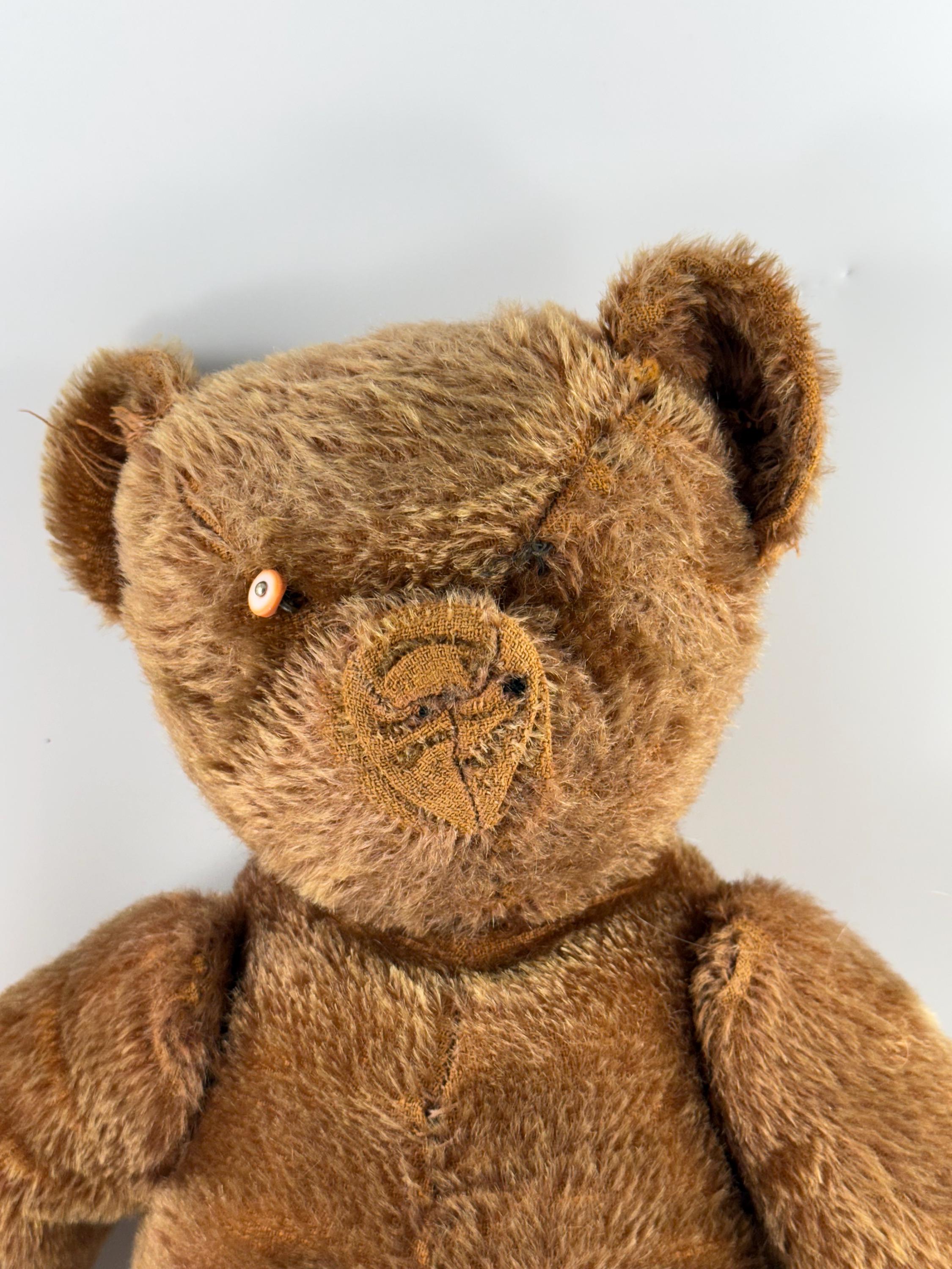 Antique Vintage Golden Mohair Jointed Well Loved Teddy Bear - Etsy