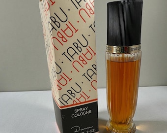 Colonia en spray TABU vintage en su caja original de Dana Corporation