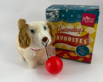 Vintage Mechanical Acrobat Puppy Wind up Toy 1960s by TN Japan