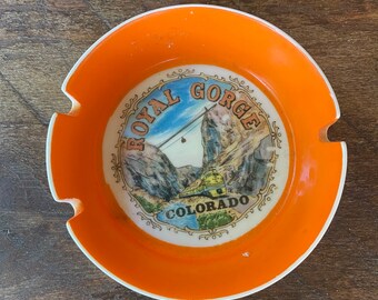 Vintage Souvenir Ash Tray From Royal Gorge Colorado