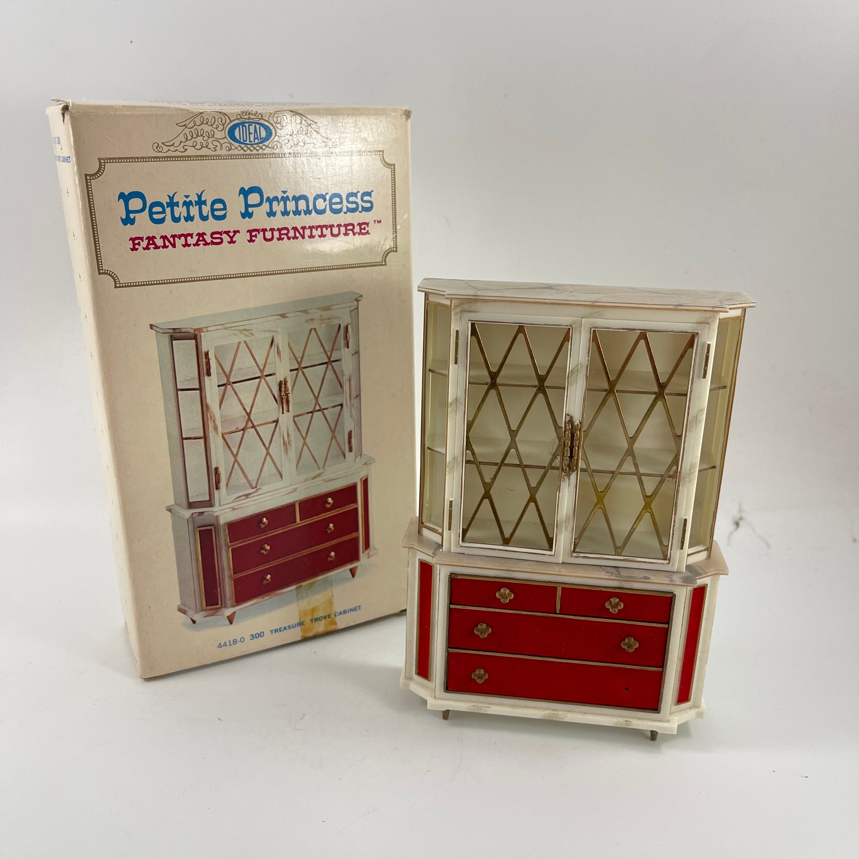 Vintage IDEAL Petite Princess Fantasy Furniture Doll House Furniture Treasure Trove Cabinet 4418 0 300