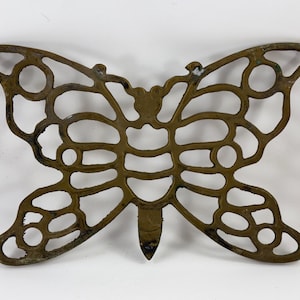 Vintage Brass Butterfly Trivet