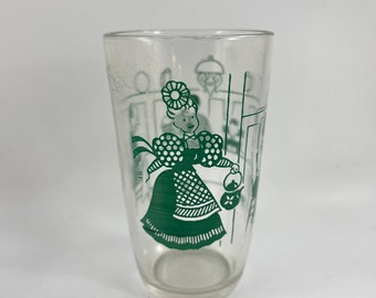 Vintage SWANKY SWIG 1950's Era Juice Glass Buslin" Betsy Green Design