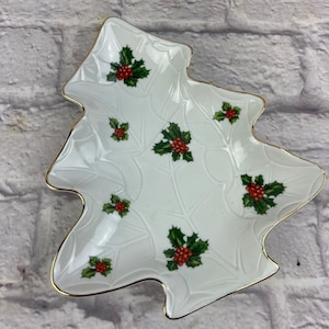 Vintage Lefton Christmas Tree Candy Dish