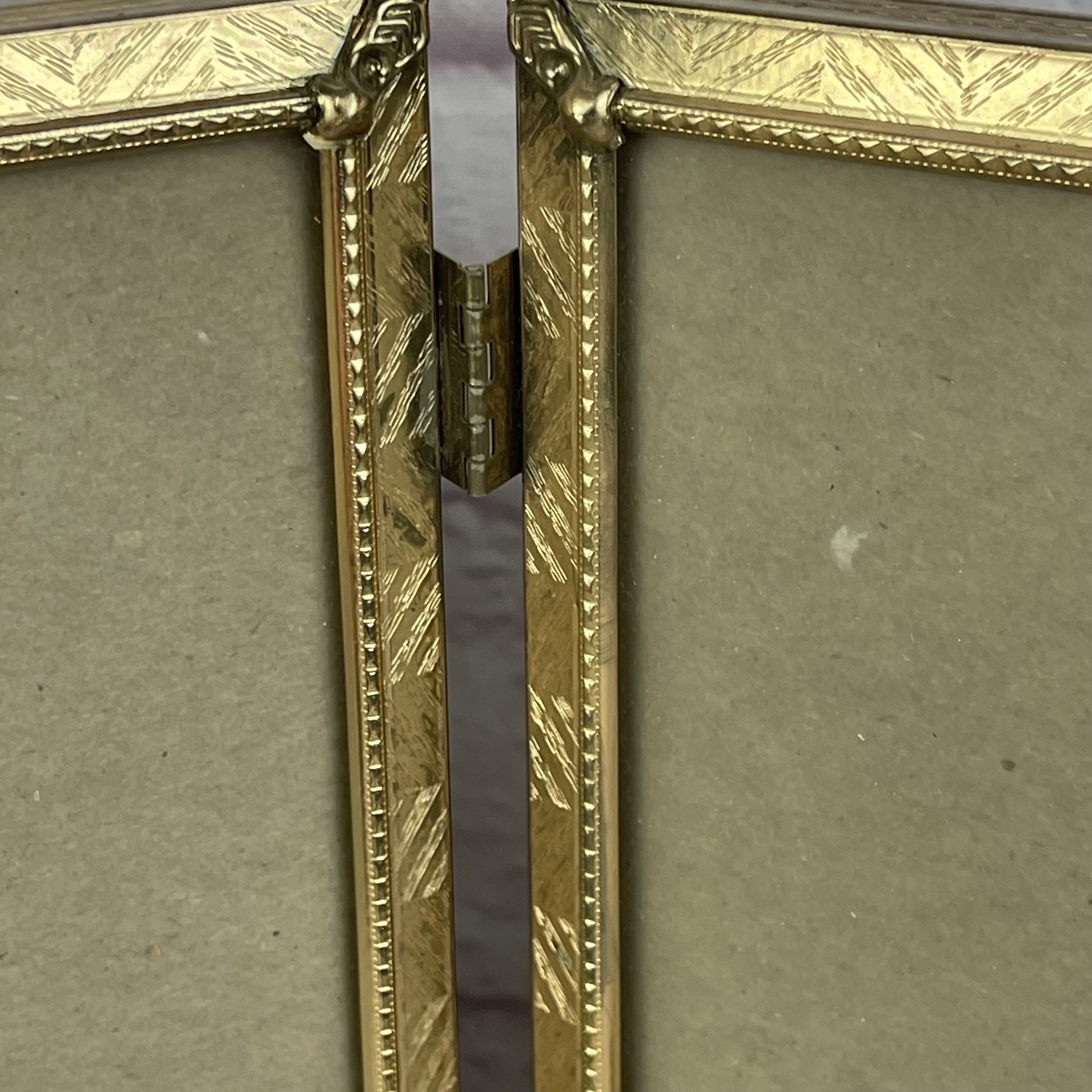 Vintage Goldtone Metal 8 X 10 Bifold Hinged Picture Frames - Etsy