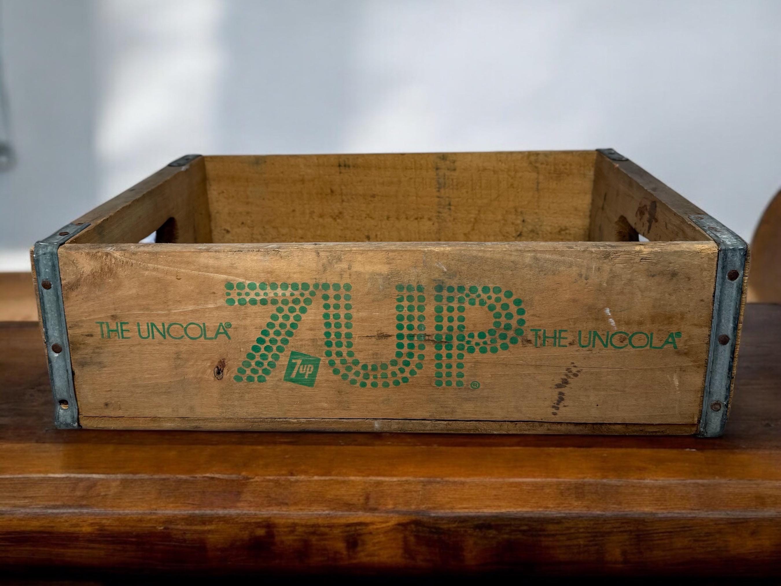 7up Vintage Wood Crate - Etsy