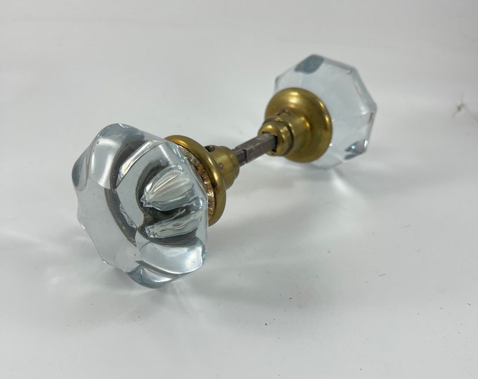 Vintage Clear Glass Doorknobs Door Knobs Etsy