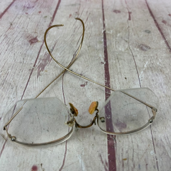 Vintage Gold Filled Eyeglasses With Loop Earpieces Etsy