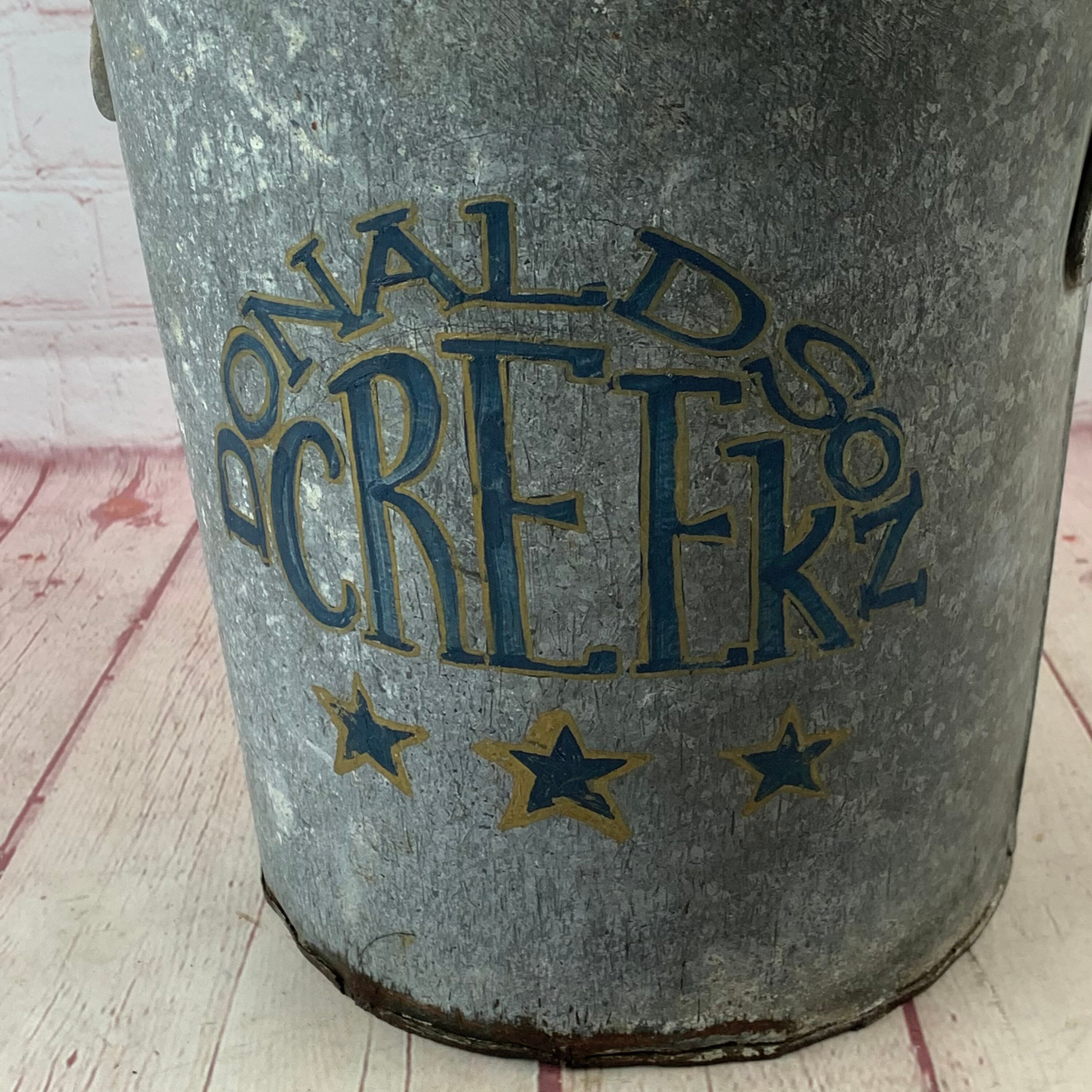 Wonderful Old Well Loved Antique Galvanized Well Bucket Etsy