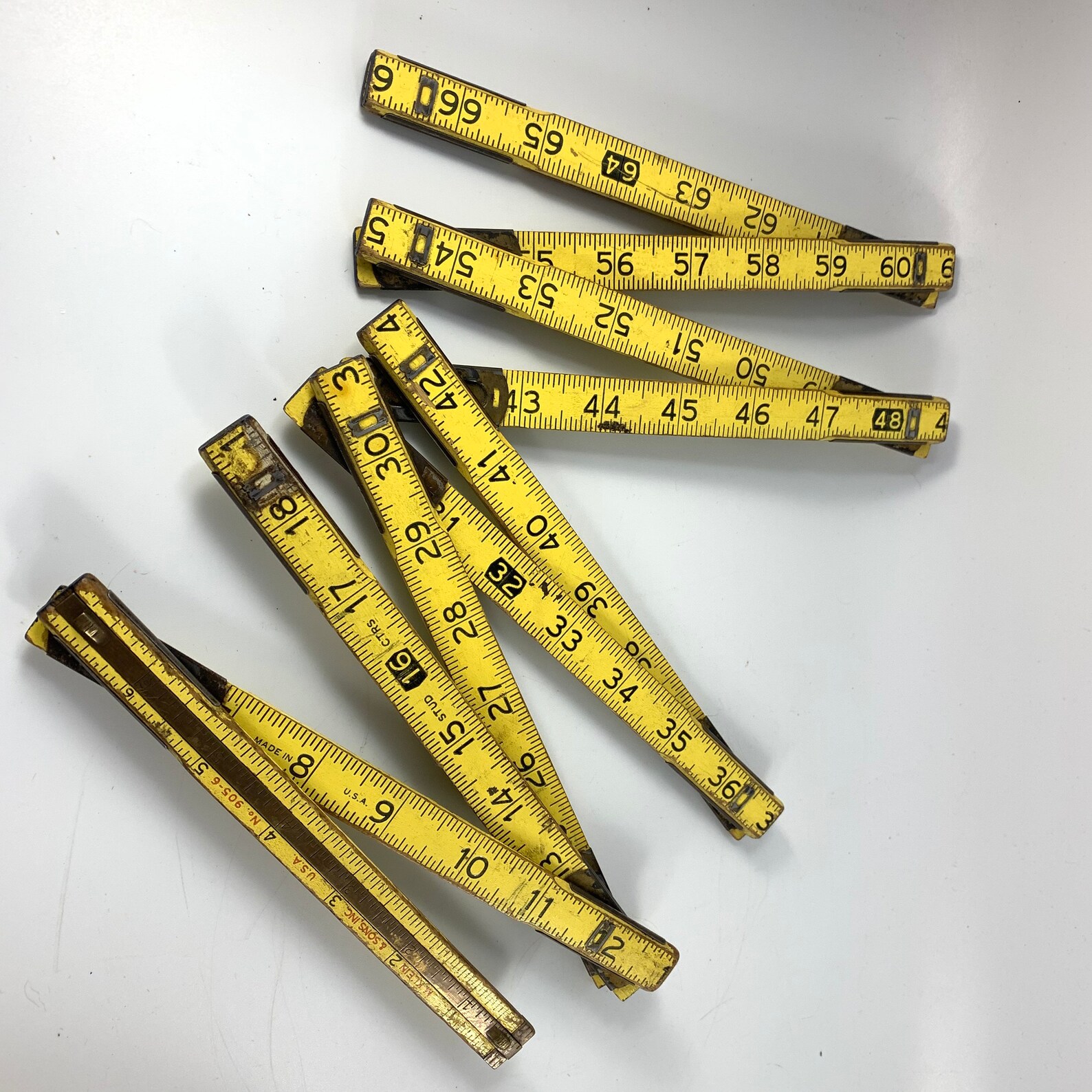 Vintage M. Klein Wood Folding Tape Measure Extension Ruler Etsy