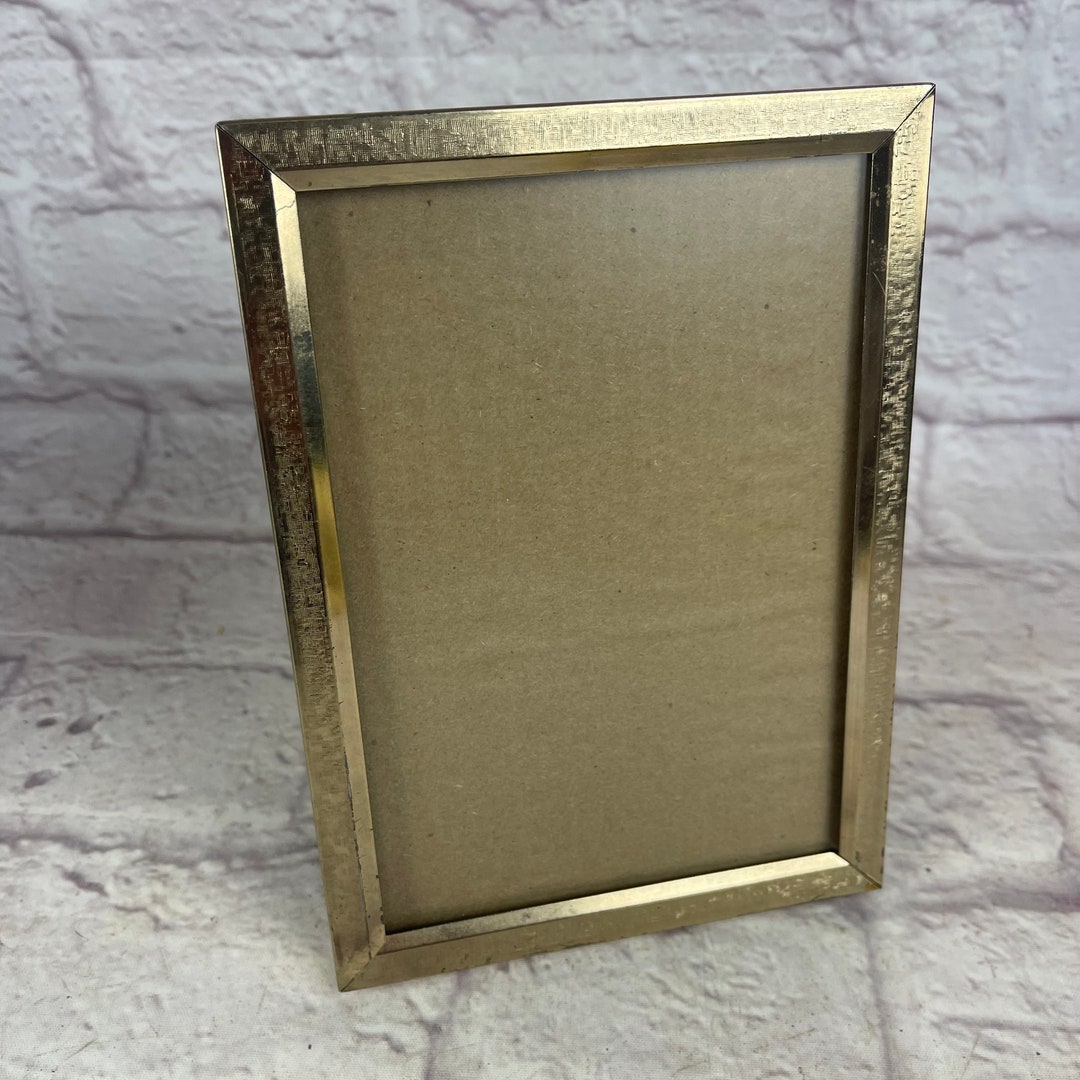 Vintage Goldtone Metal 5 X 7 Picture Frame - Etsy