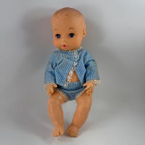 Vintage Vinyl Baby Doll with Molded Hair