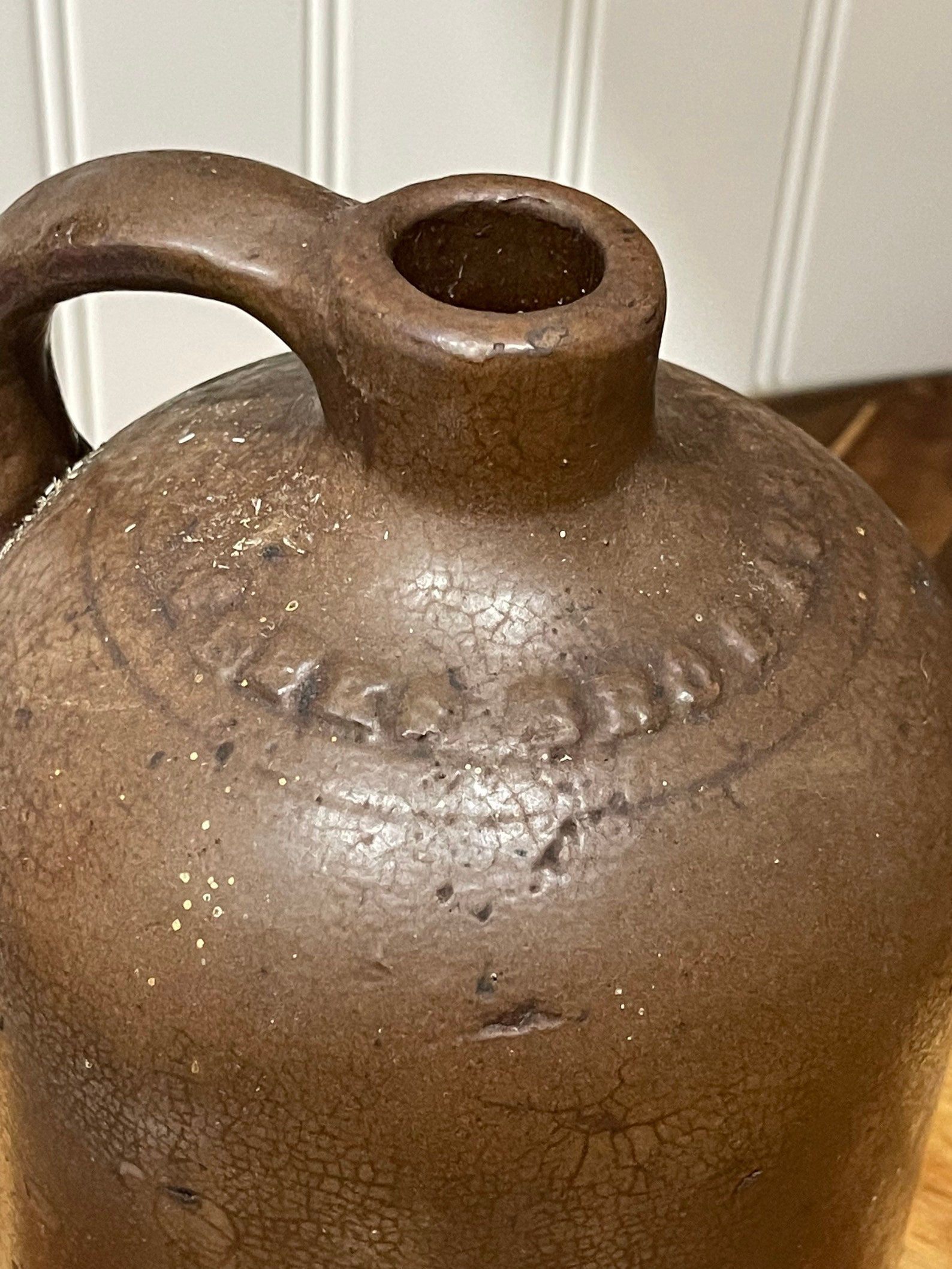 Vintage Antique Weeks Bros Akron Ohio Brown Stoneware 1/2 Etsy