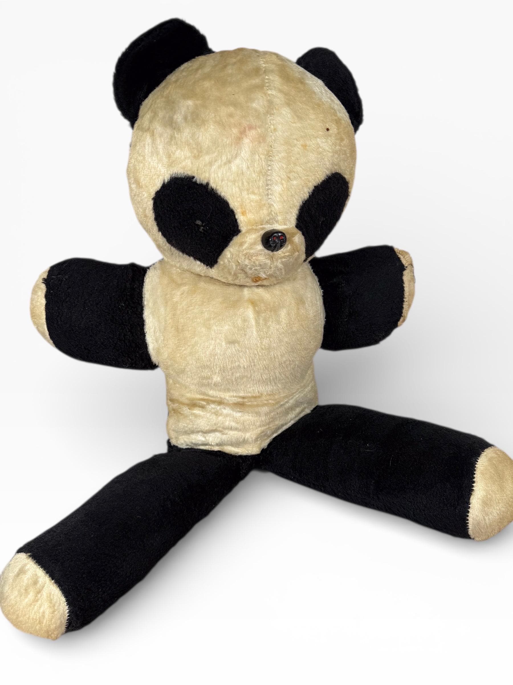 Vintage stuffed panda bear - Etsy 日本