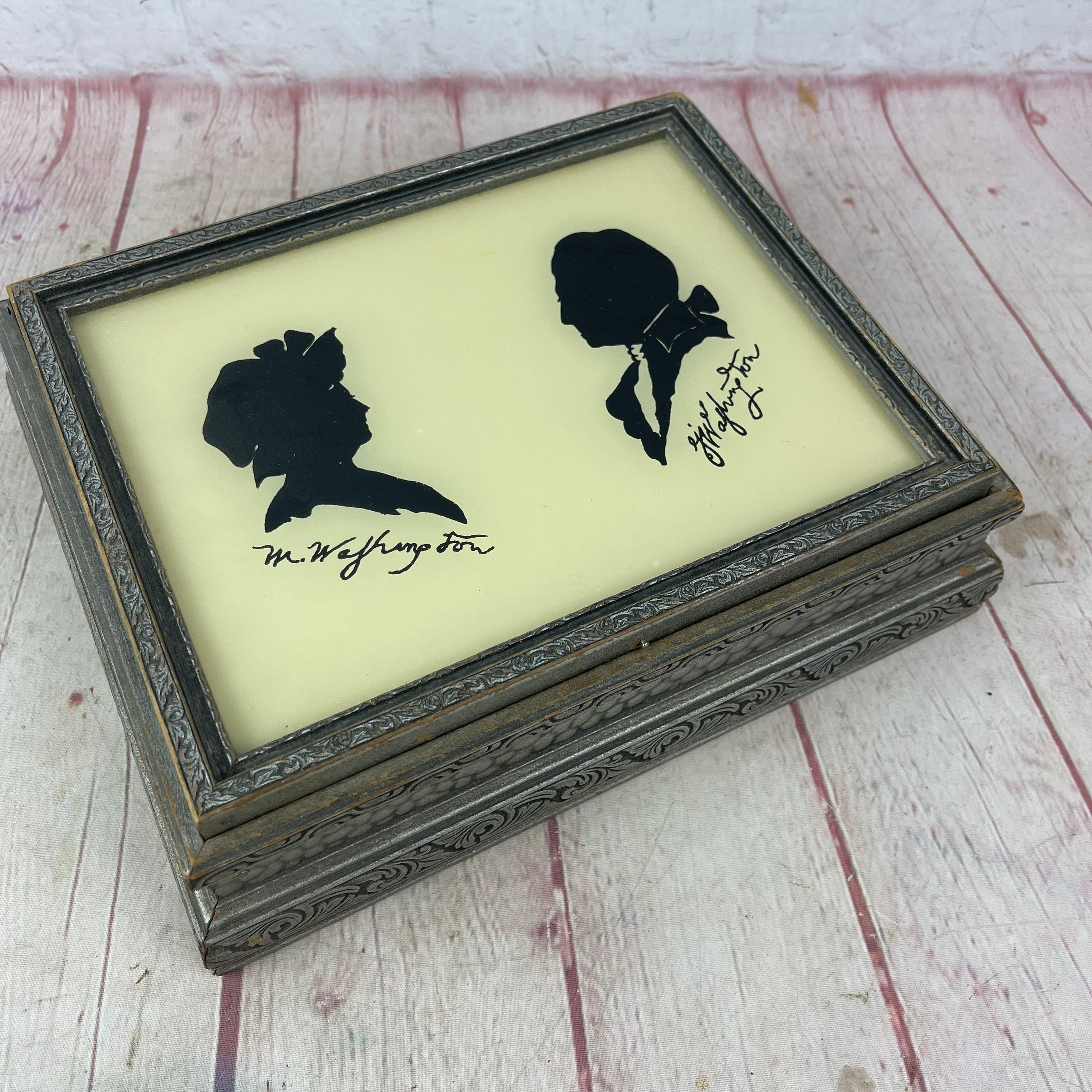 Vintage George and Martha Washington 