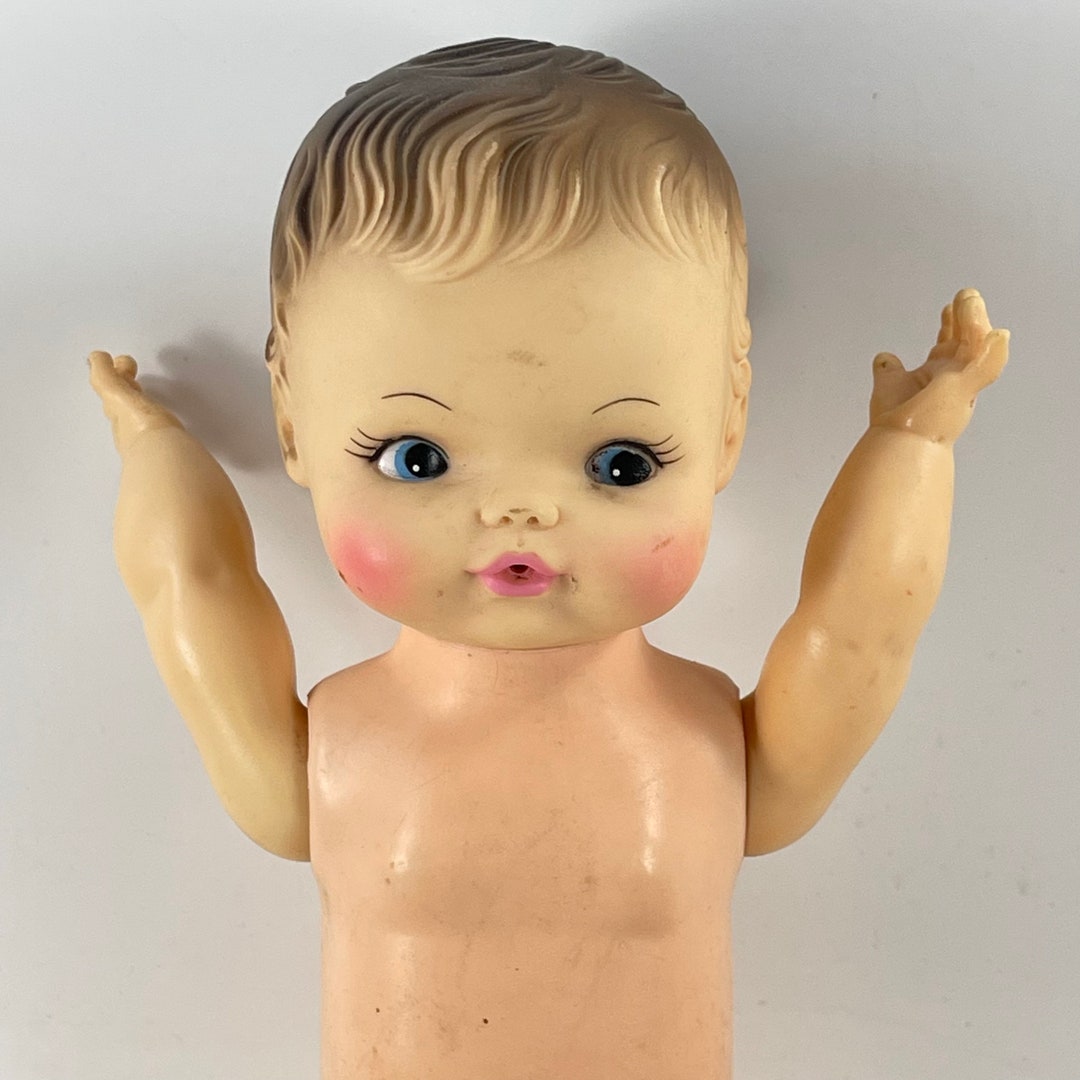 Poupée Vintage Horsman – 50 Cm, Caoutchouc, Fabriquée Aux USA, Rare