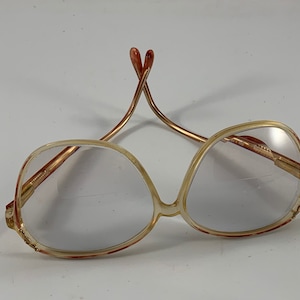 Vintage 1980's Era Ladies' Prescription Bifocal Round Eyeglasses
