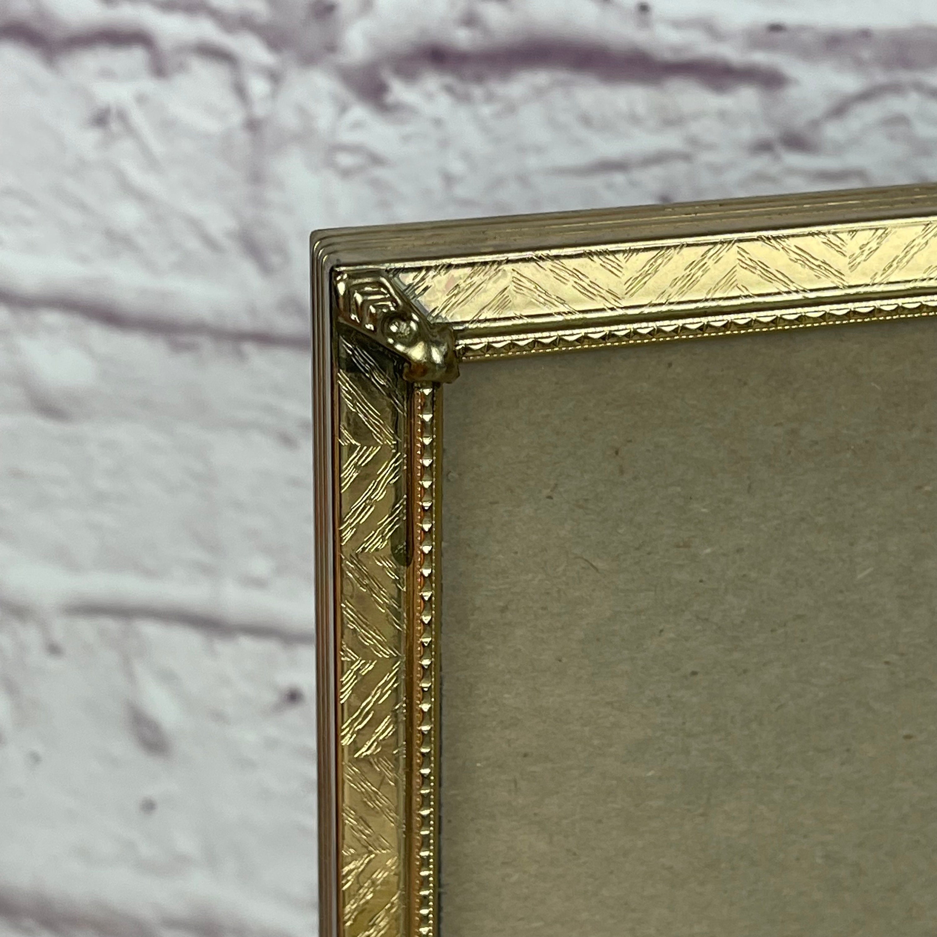 Vintage Goldtone Metal 8 X 10 Bifold Hinged Picture Frames - Etsy