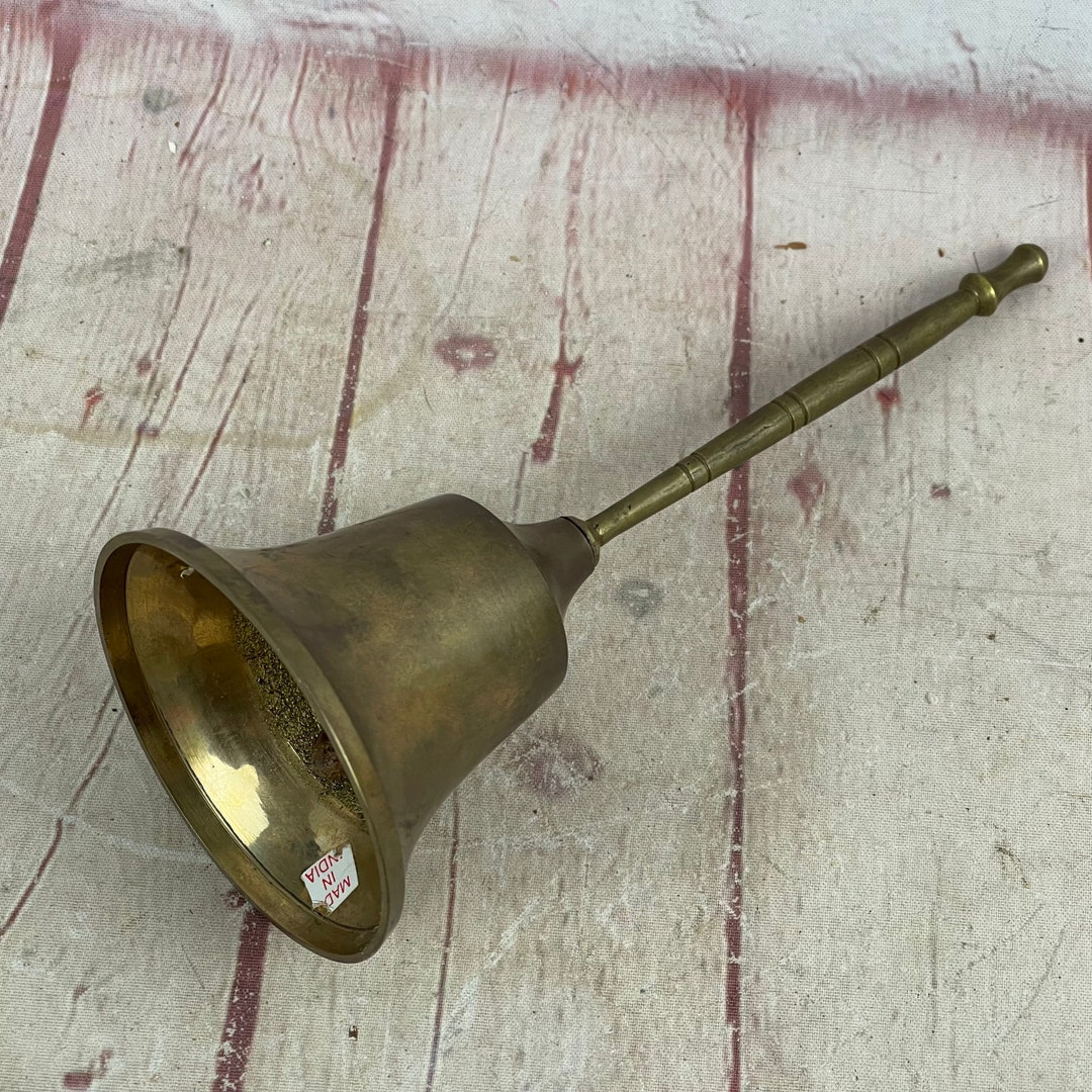 Vintage Solid Brass Bell Made in India Etsy