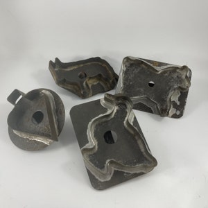 Lot of 4 Vintage Early 1940’s Era Metal Cookie Cutters