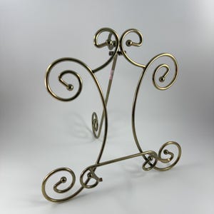 Vintage Brass Tabletop Easel