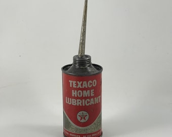 Vintage 1950's Texaco Home Lubricant Small Oil Can. - Etsy