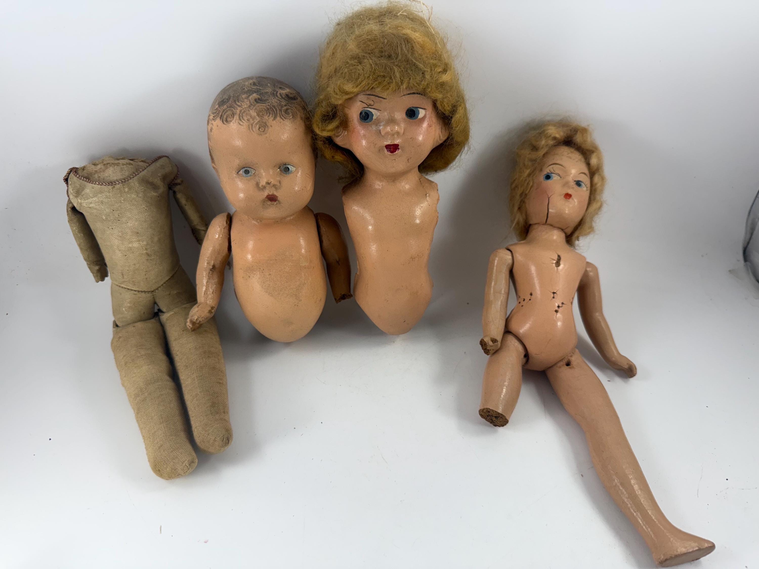 ヴィンテージのてづくりパペット　アンカー柄ドレスの人形 ヴィンテージのてづくりパペット アンカー柄ドレスの人形 【公式通販】