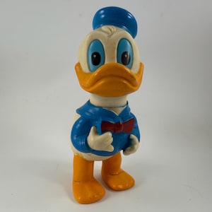 Vintage Donald Duck hard plastic speelgoed van Walt Disney Productions