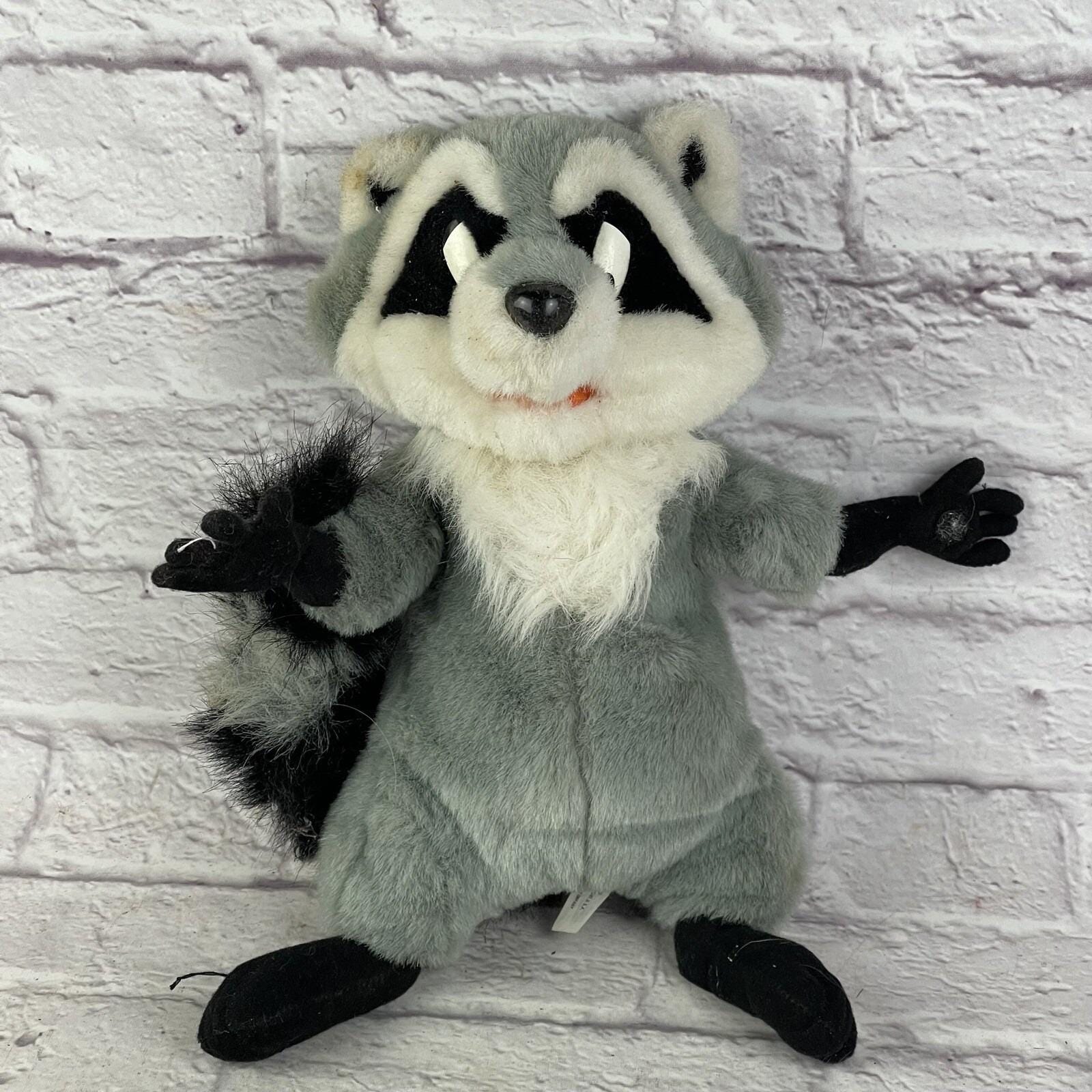 Vintage 1995 Mattel Meeko Raccoon Plushie Walt Disney's Pocahontas