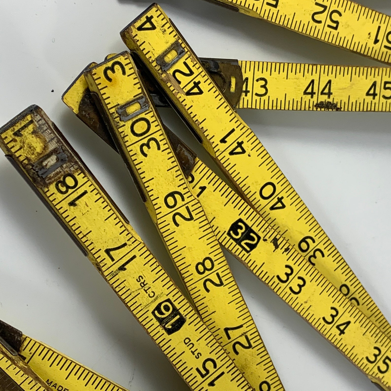 Vintage M. Klein Wood Folding Tape Measure Extension Ruler Etsy