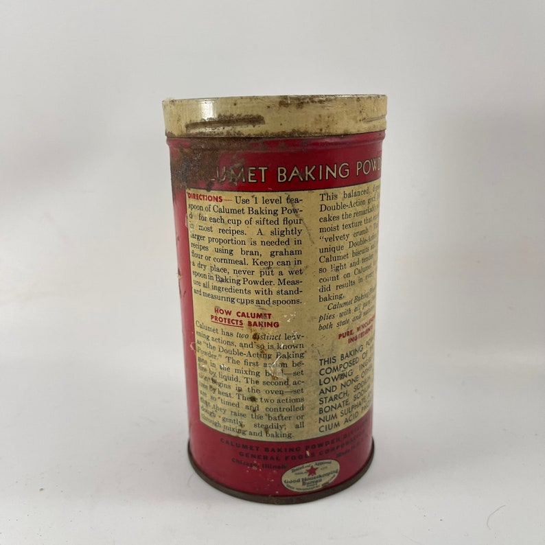 Vintage Calumet Double Acting Baking Powder Metal Tin - Etsy
