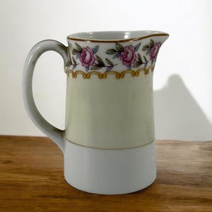 Vintage Nippon Individual Floral Porcelain Creamer Cream Pitcher
