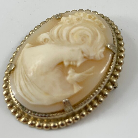 Beautiful Vintage Antique Gold Filled Shell Cameo… - image 7