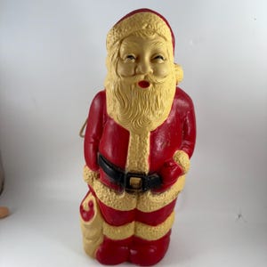 Vintage Union Products Santa Claus Light Up Table Top Blow Mold