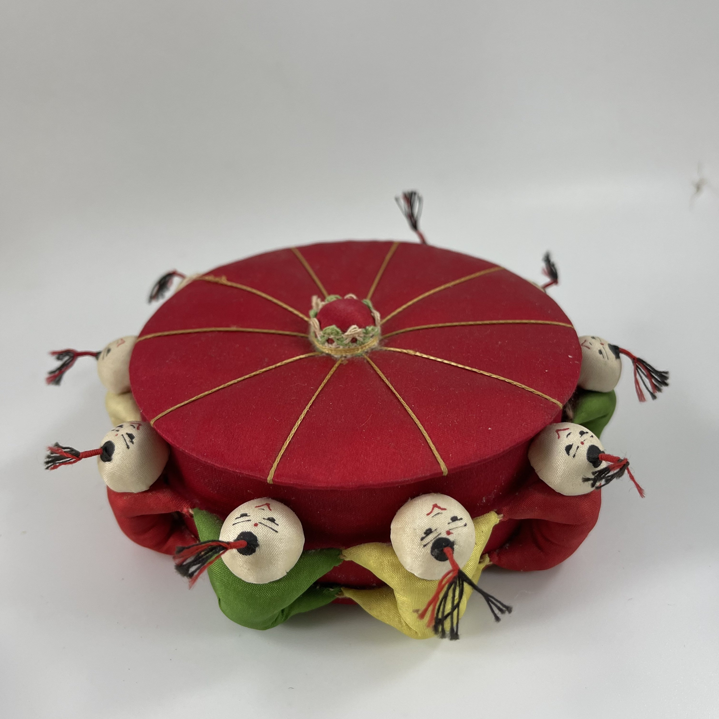 Vintage Satin Chinese Trinket Box, Sewing Box - Etsy