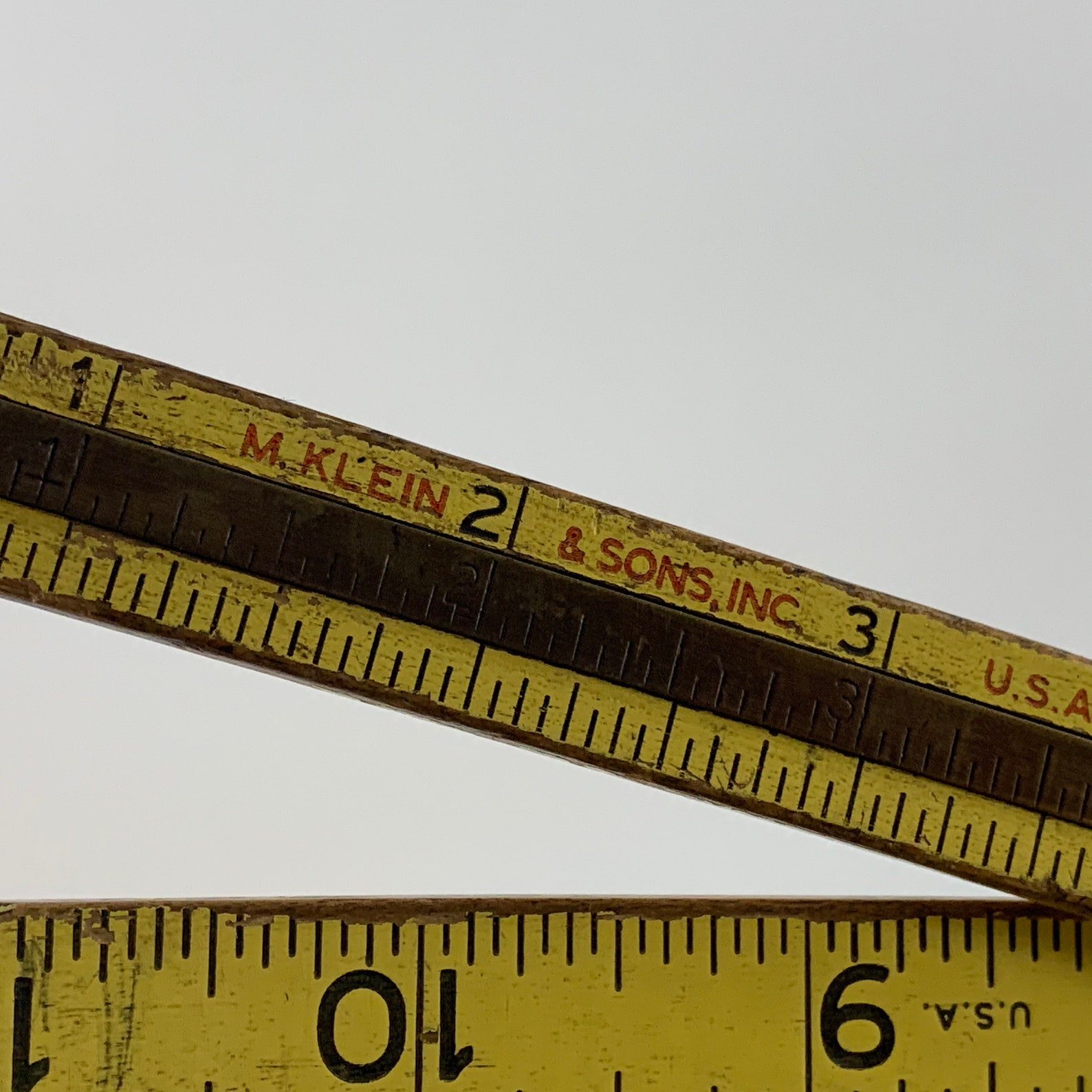 Vintage M. Klein Wood Folding Tape Measure Extension Ruler Etsy