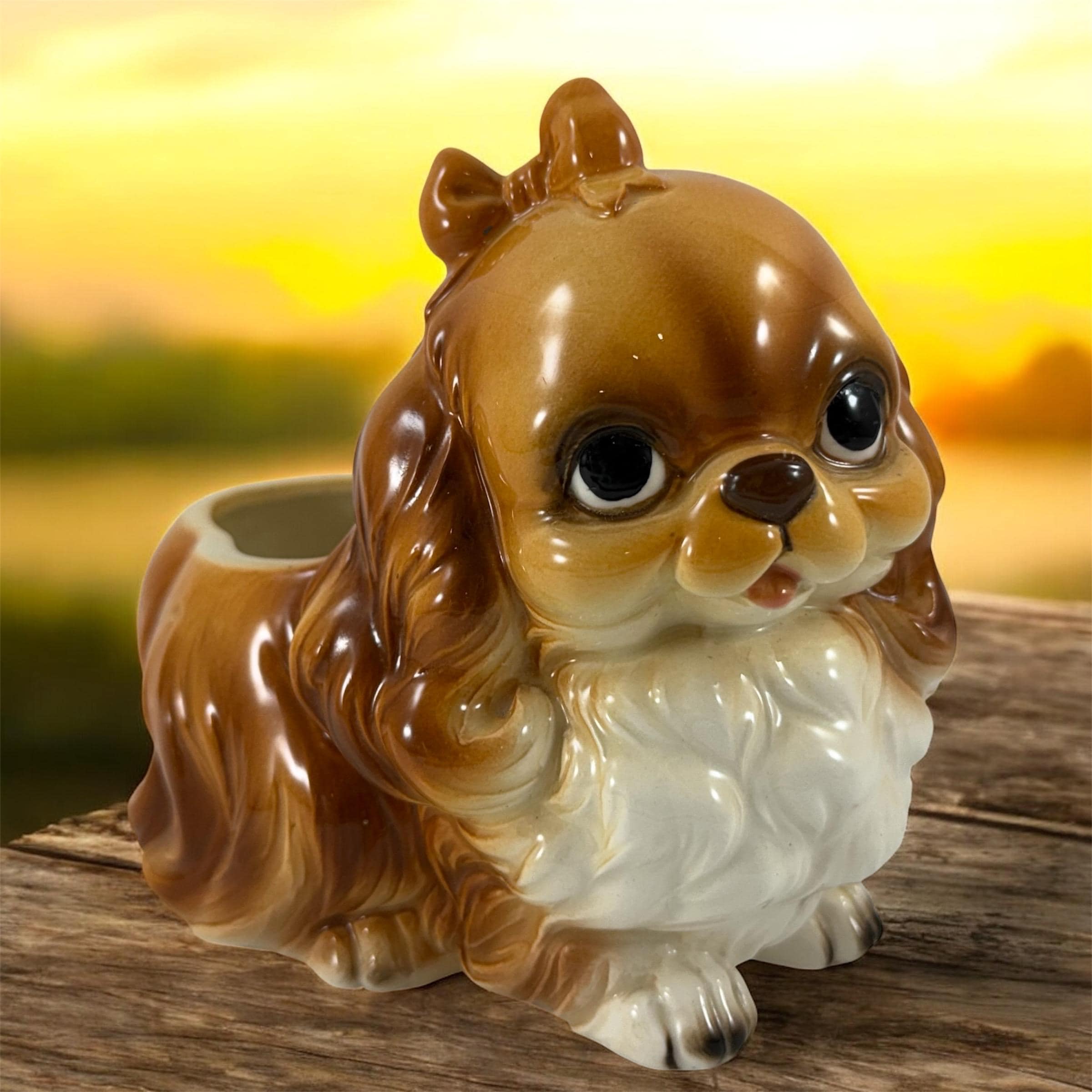 Vintage Napcoware Pekingese Dog Planter Flower Pot - Etsy