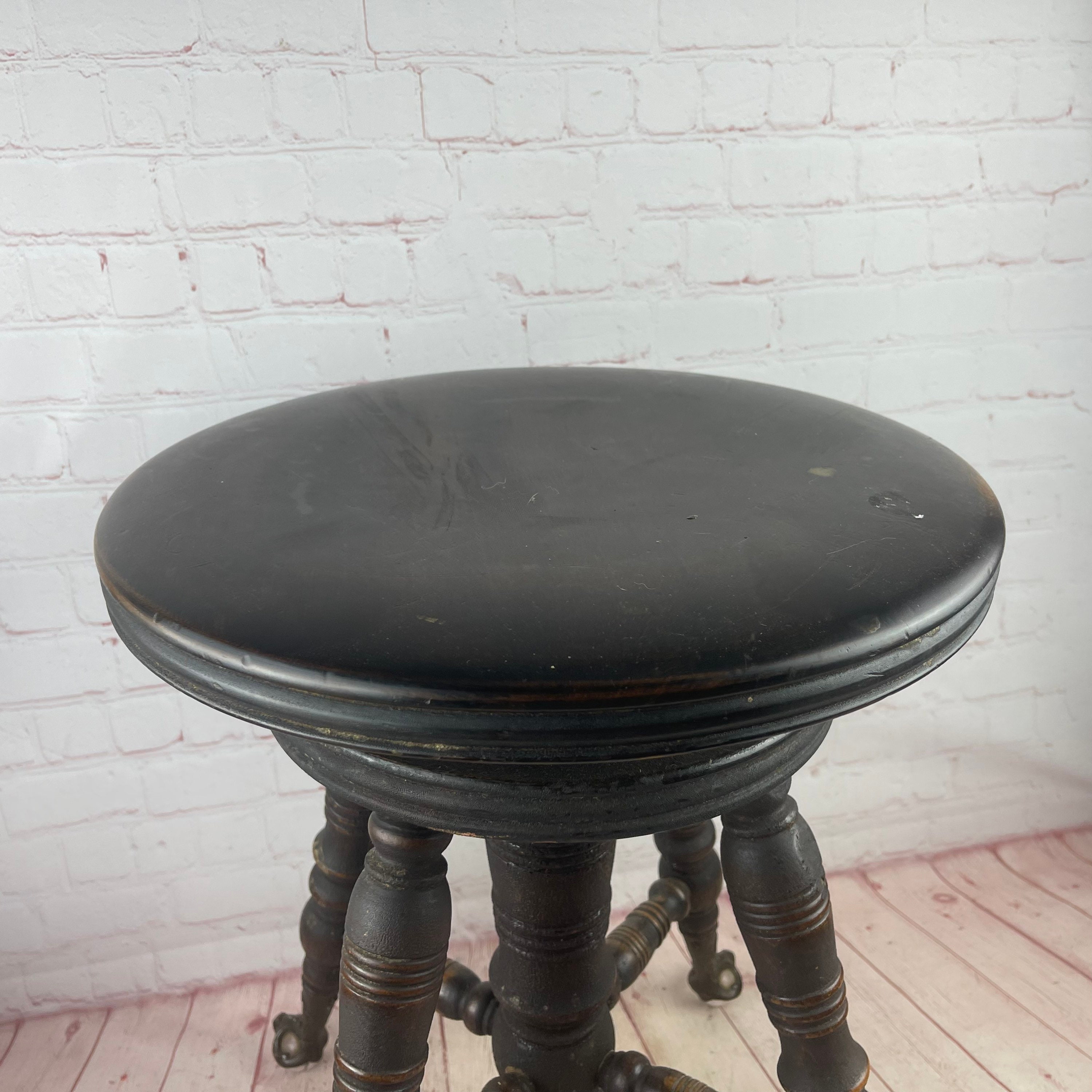 Vintage Antique Piano or Organ Stool with Adjustable Seat | Etsy Vintage Antique Piano or Organ Stool with Adjustable Seat | Etsy