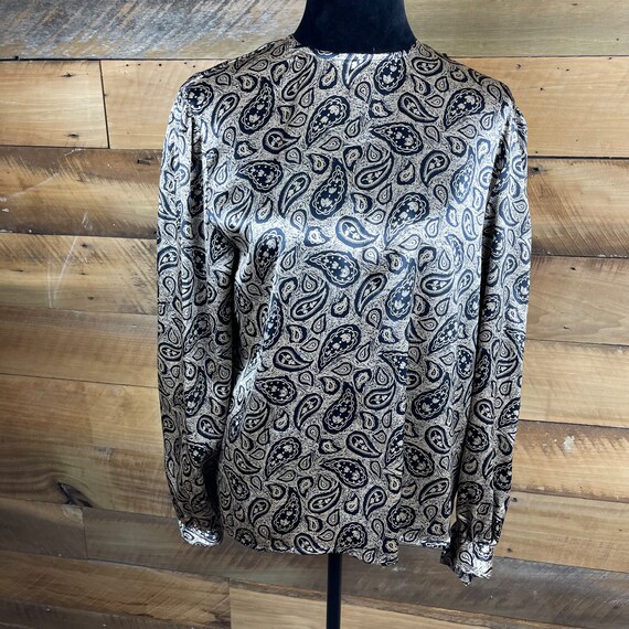 Vintage 1990’s Era Ladies’ Size 12 Taupe & Black … - image 2