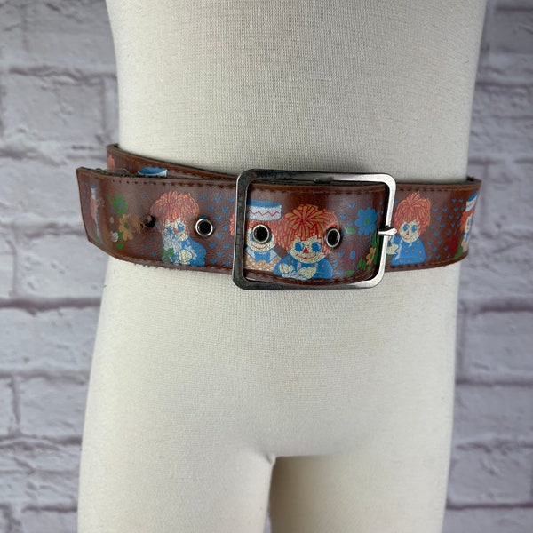 Vintage 1970's Era Raggedy Ann and Andy Child's Belt