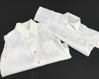 Pair of Vintage White Baby Shirts