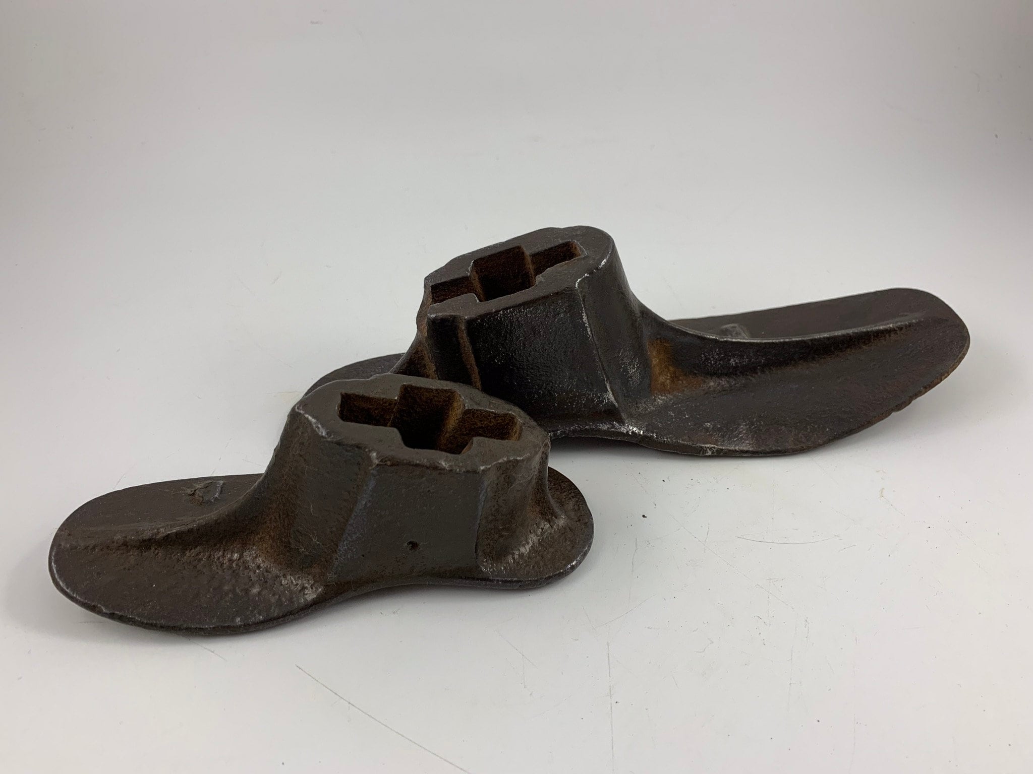 Pair of Antique/Vintage Cast Iron Shoe Lasts or Cobbler Molds Etsy