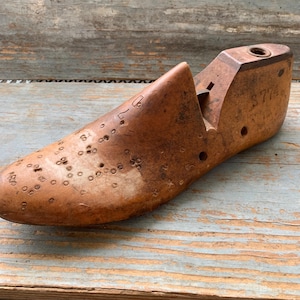 Vintage Wooden Shoe from Cobblers Shoemaker Foot Mold
