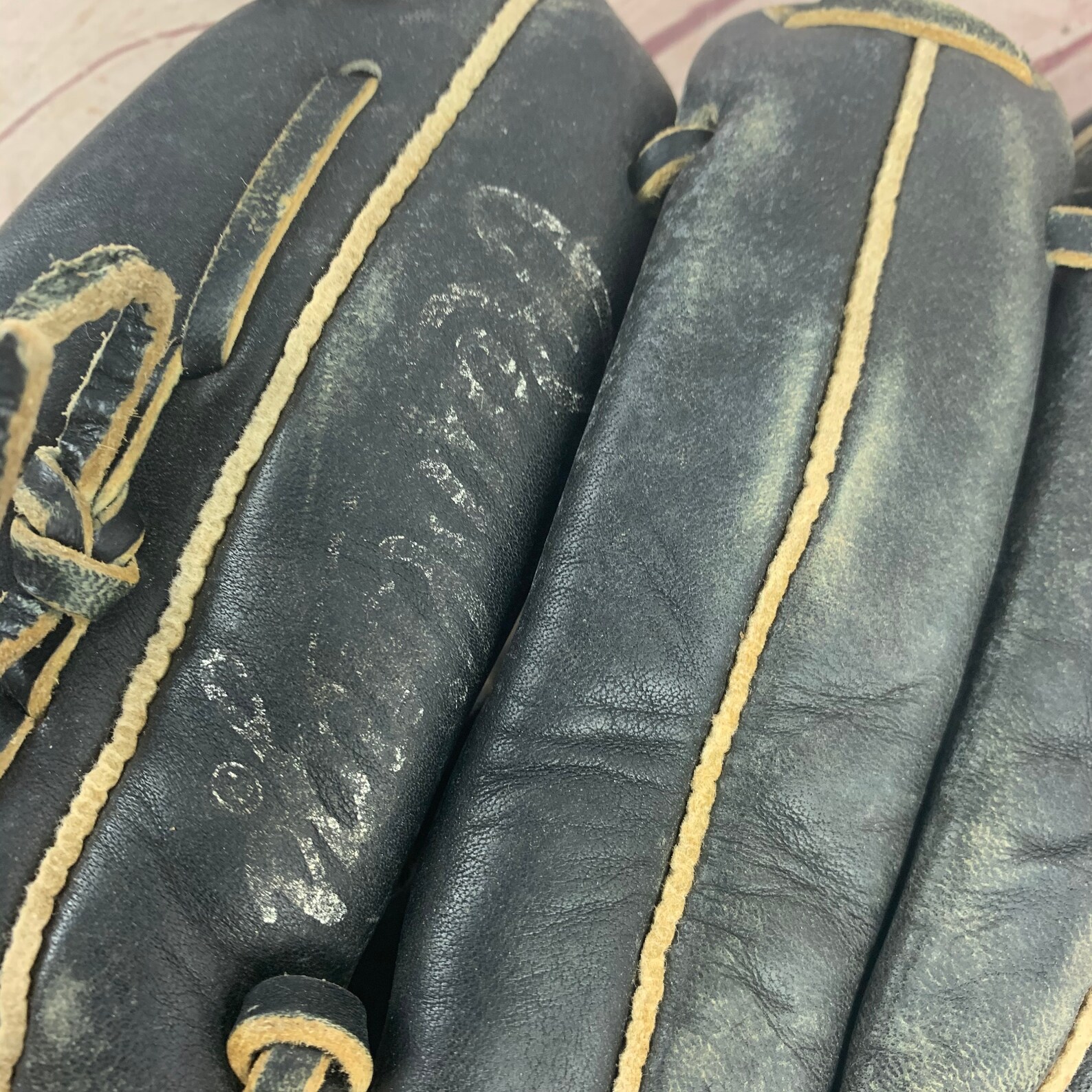 Vintage Black Leather Rawlings Baseball Glove Includes Etsy