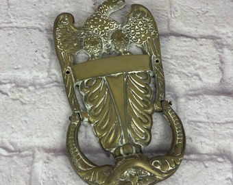 Vintage Solid Brass American Eagle Door Knocker - Etsy