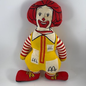 Vintage Ronald McDonald Stuffed Doll