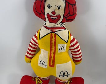 ビンテージ　ロナルド・マクドナルド ぬいぐるみ ヴィンテージ ロナルド マクドナルド ぬいぐるみ - Etsy 日本
