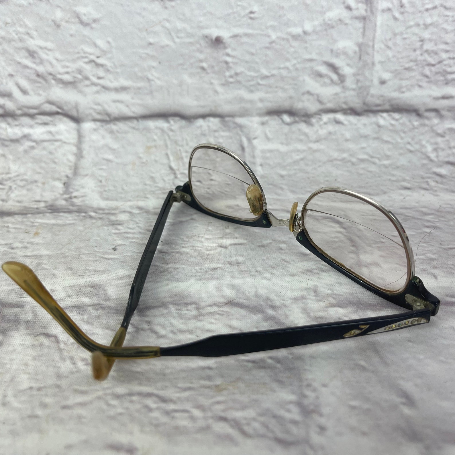 Vintage 1950s Era CAT EYE Glasses Eyeglasses Bifocals With Etsy